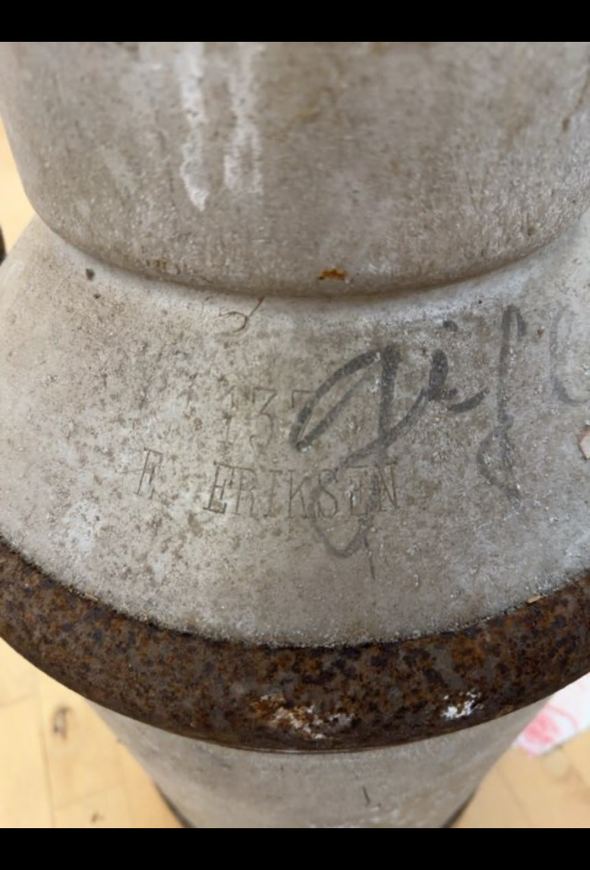 Gammel 50 liter mælkejunge